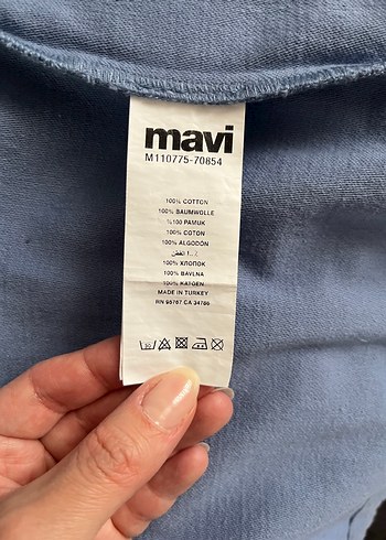 Mavi Kapişonlu Trençkot - Görsel 6