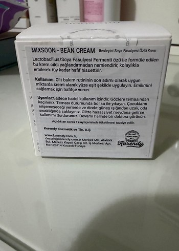Mixsoon Bean Cream 50 ml - Görsel 4