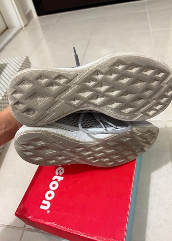 Skechers Lite-Weight Gri Spor Ayakkabı - Görsel 6