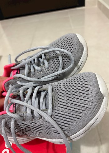 Skechers Lite-Weight Gri Spor Ayakkabı - Görsel 7