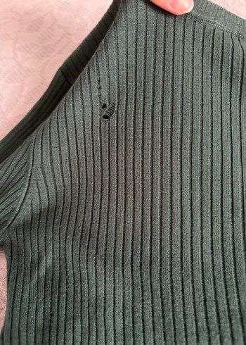 Black Pepper Yeşil Triko Kazak - Görsel 2