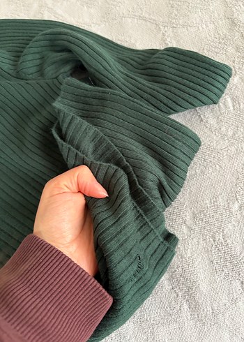 Black Pepper Yeşil Triko Kazak - Görsel 5