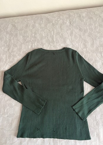 Black Pepper Yeşil Triko Kazak - Görsel 4