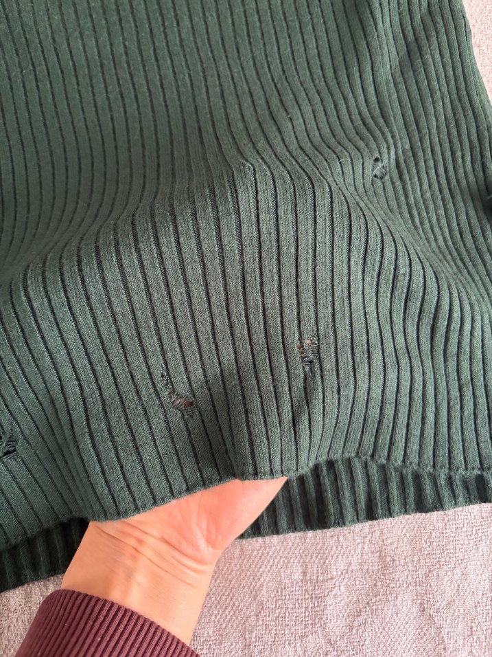 Black Pepper Yeşil Triko Kazak - Görsel 3