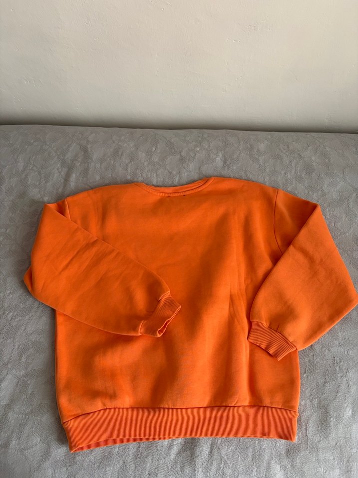 Mavi Turuncu Tweety Baskılı Sweatshirt - Görsel 4