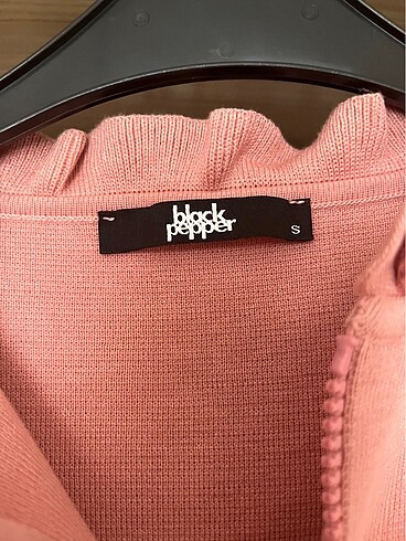 s Beden Black Pepper Fermuarlı Hırka