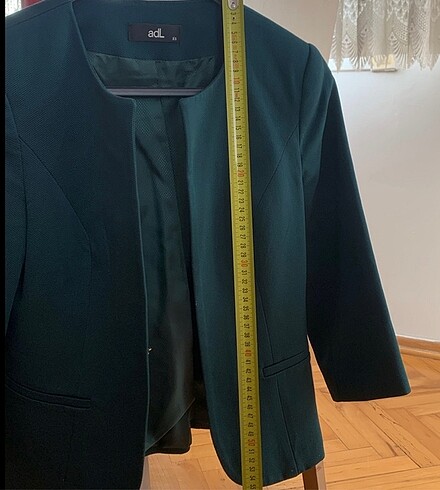 xs Beden yeşil Renk Adil ışık blazer ceket