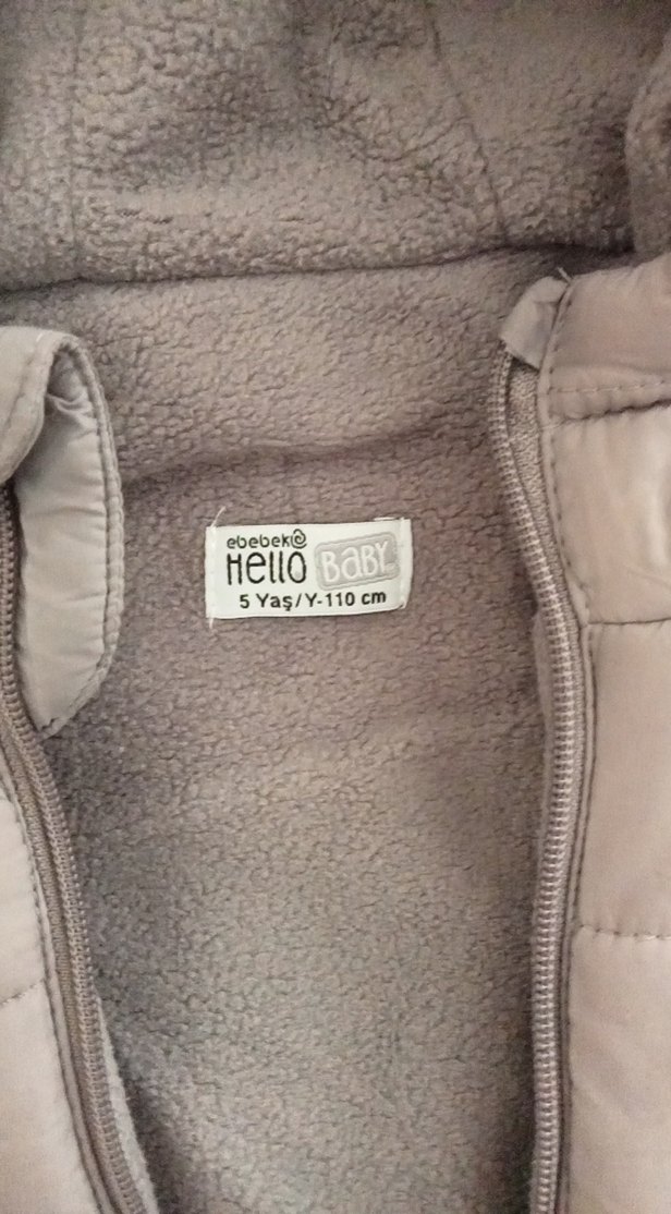 Erkek Çocuk Gri Kapüşonlu Mont - Görsel 2