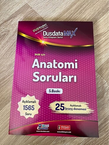 Dusdata max anatomi soru kitabı