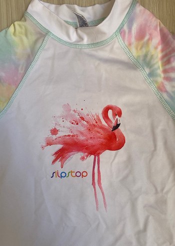 Kız Çocuk Pastel Batik Kısa Kollu Mayo Üstü - Görsel 3