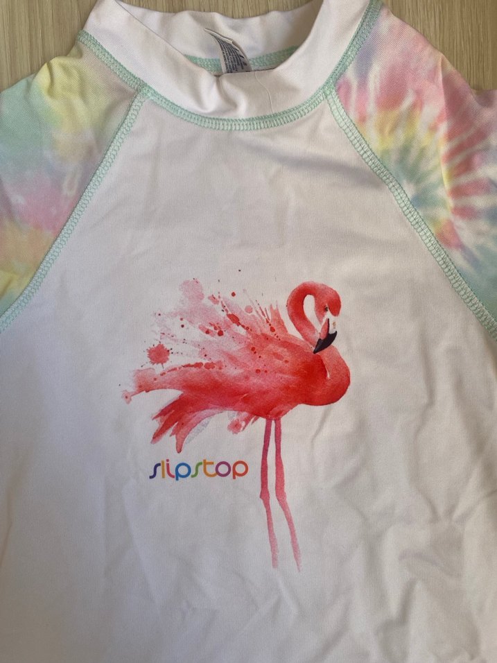 Kız Çocuk Pastel Batik Kısa Kollu Mayo Üstü - Görsel 3