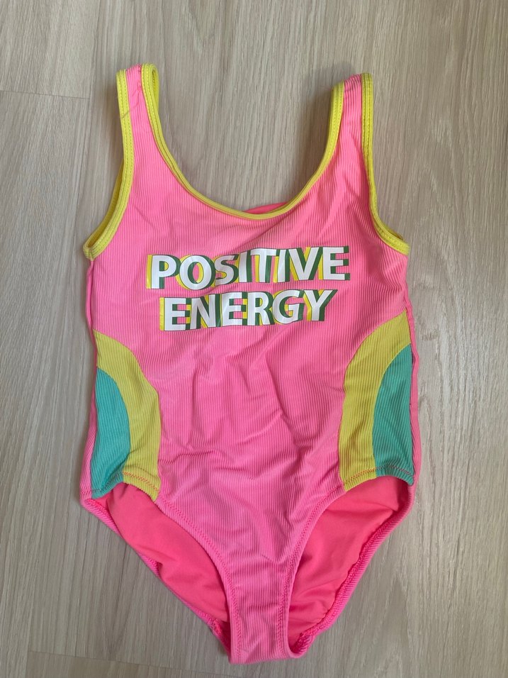 Kız Çocuk Renkli Desenli Mayo - Görsel 4