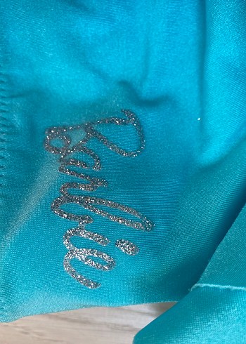 Turkuaz Kız Çocuk Askılı Bikini Takımı - Görsel 3