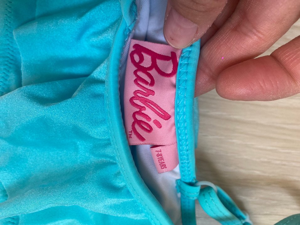 Turkuaz Kız Çocuk Askılı Bikini Takımı - Görsel 4