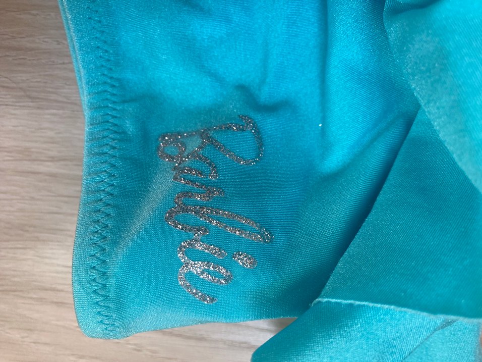 Turkuaz Kız Çocuk Askılı Bikini Takımı - Görsel 3