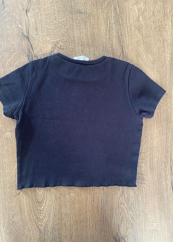 Kız Çocuk Siyah Kısa Kollu Tişört - Görsel 2