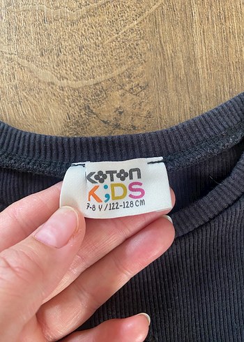 Kız Çocuk Siyah Kısa Kollu Tişört - Görsel 3