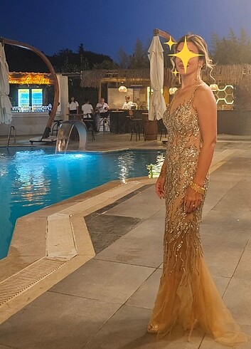 Diğer İthal abiye ,full el işlemeli gece elbisesi