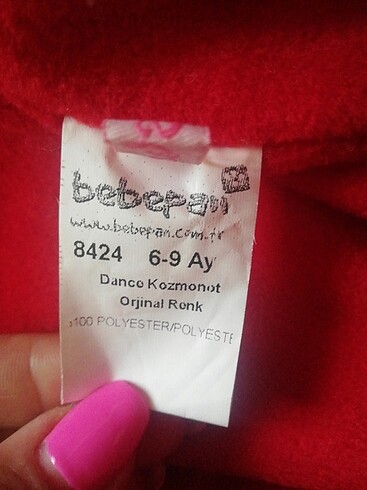 12-18 Ay Beden pembe Renk Kar, yağmur tulumu 