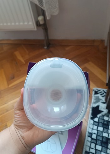 Bebek süt pompası, mor renk, hafif model