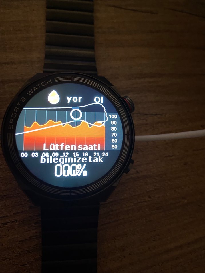 Siyah Akıllı Saat, Metal Kordonlu - Görsel 4