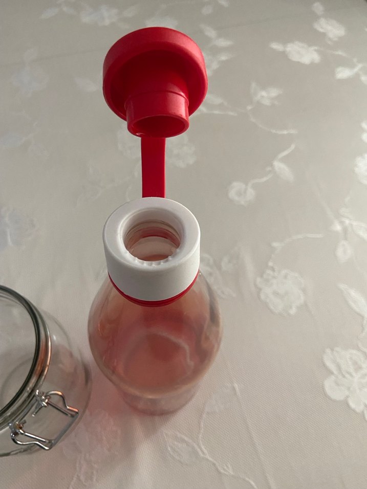 Kilitli Cam Kavanoz ve Kırmızı Suluk - Görsel 5