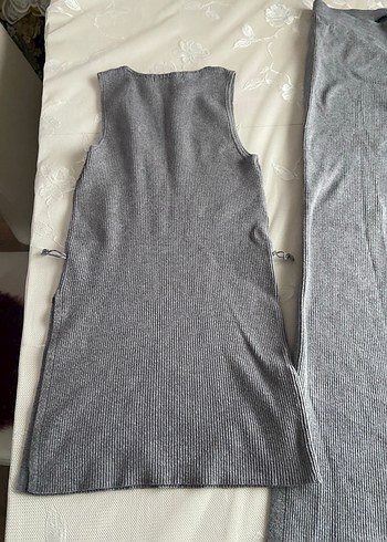 Gri triko Rahat Kesim Kadın bluz Pantolon - Görsel 2