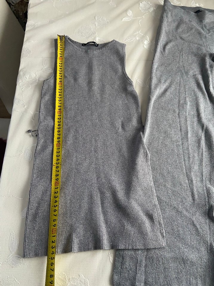 Gri triko Rahat Kesim Kadın bluz Pantolon - Görsel 5