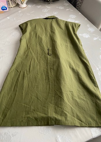 Kadın  Kısa kollu Uzun Yelek - Görsel 4