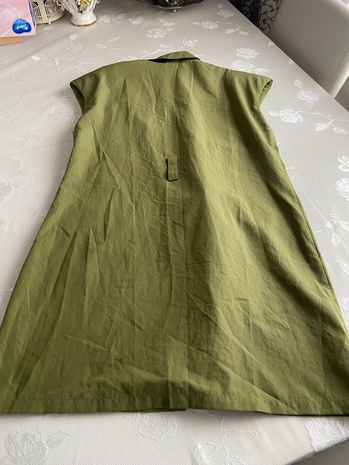 Kadın  Kısa kollu Uzun Yelek - Görsel 4