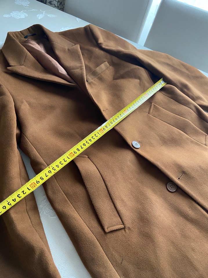 Kahverengi  Erkek Klasik paltosu - Görsel 3