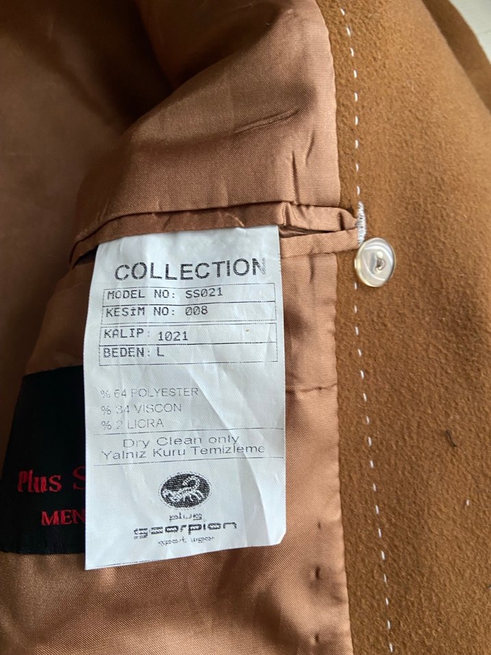 Kahverengi  Erkek Klasik paltosu - Görsel 5