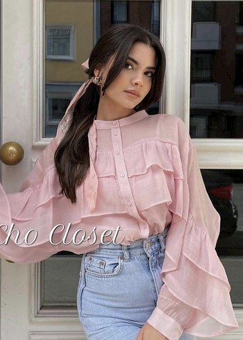 Zara Zara pembe gömlek