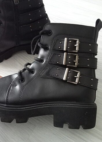 40 Beden siyah Renk Kadın bot gothic