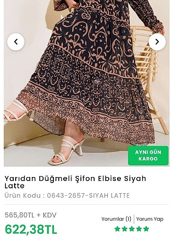 l Beden Uzun elbise