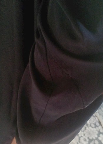diğer Beden lacivert Salaş Uzun Keten Elbise