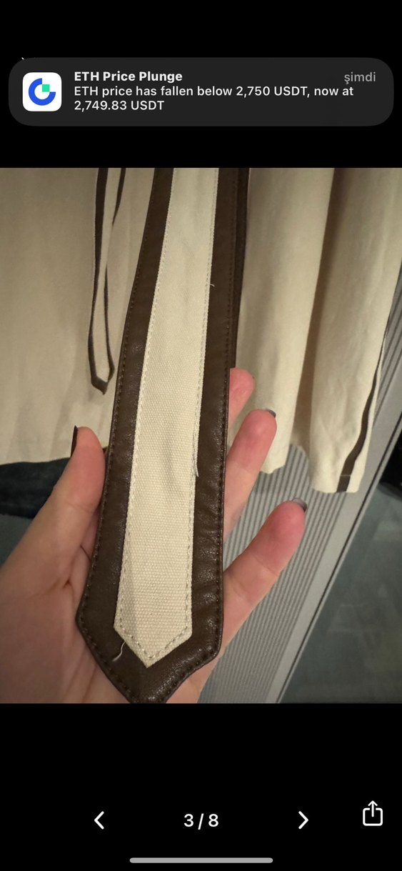 Bej Kuşaklı Midi Kadın Trençkot - Görsel 3