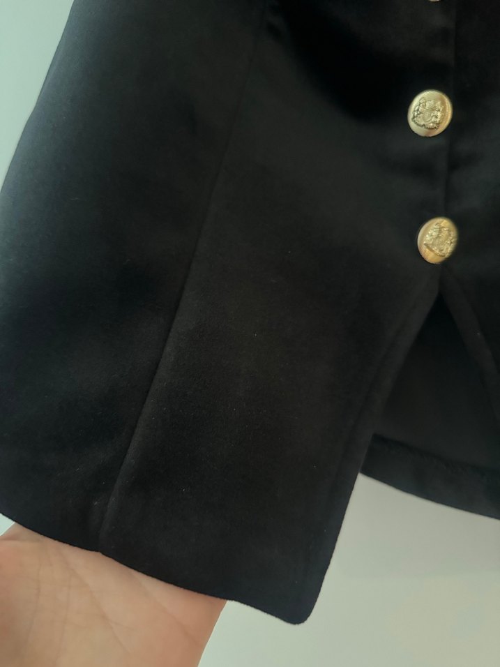 Zara Kadife Straplez Top - Görsel 4