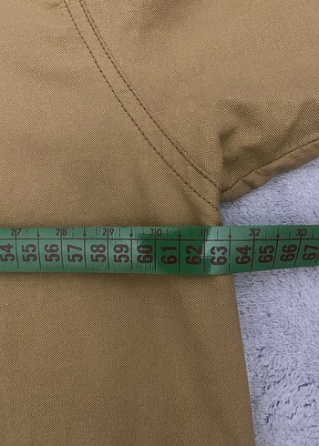 52 Beden camel Renk Bej Düğmeli Erkek Midi Ceket