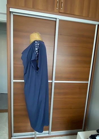 Zara Lacivert Drapeli kısa Kollu Kadın Elbise tek fiyatı