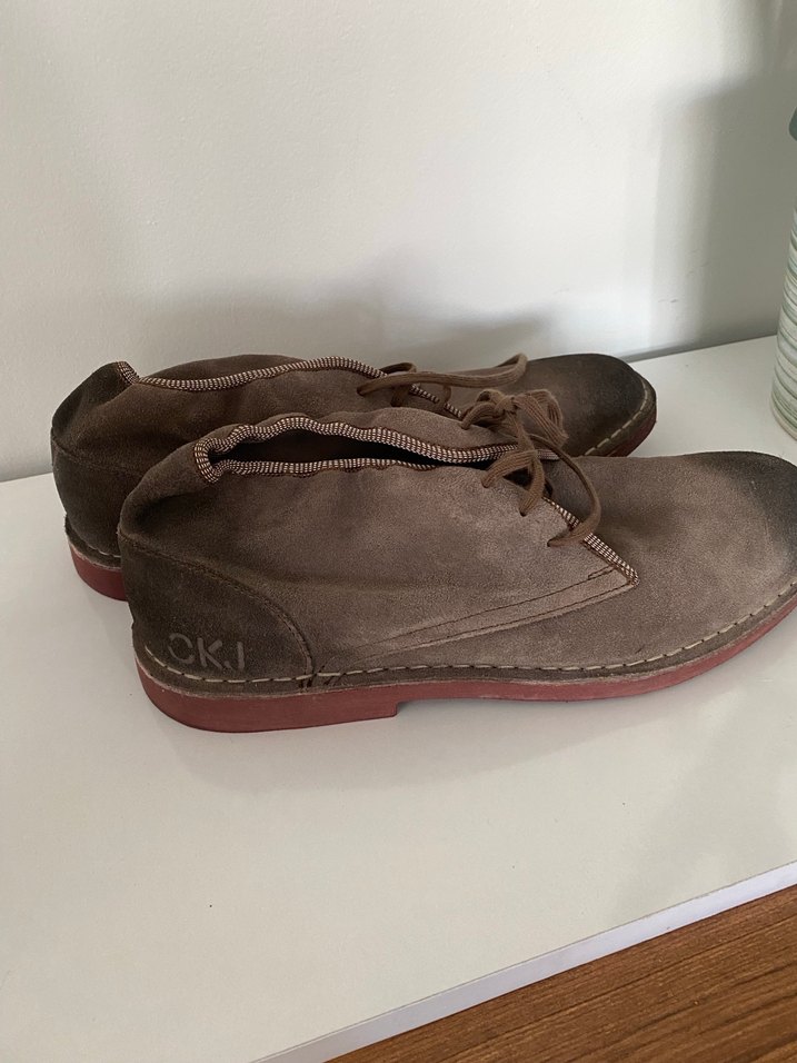 Orijinal  sıfır Bej Minimalist Erkek Botları - Görsel 5