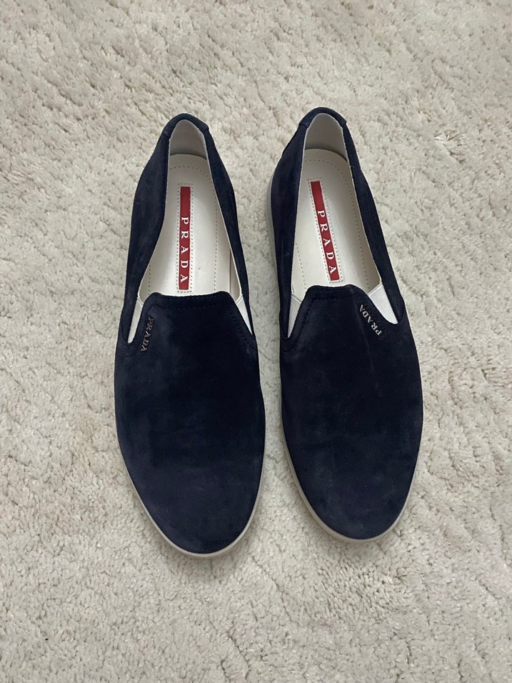 Erkek Lacivert Prada Espadril - Görsel 5