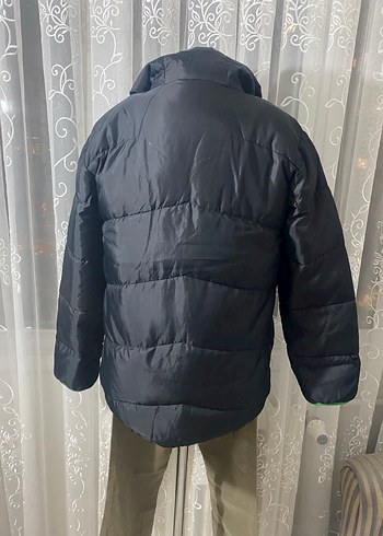 Siyah Erkek Çocuk Fermuarlı Kapüşonlu Mont - Görsel 3