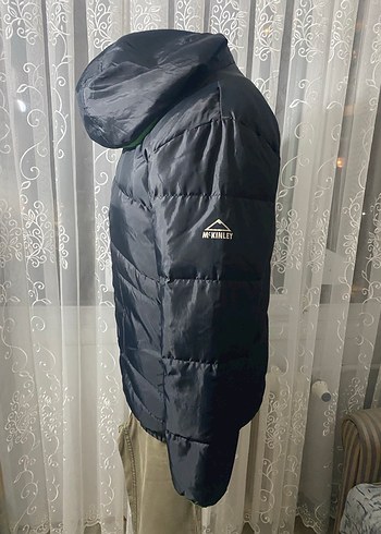 Siyah Erkek Çocuk Fermuarlı Kapüşonlu Mont - Görsel 2