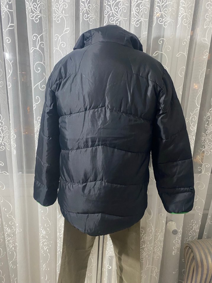 Siyah Erkek Çocuk Fermuarlı Kapüşonlu Mont - Görsel 3