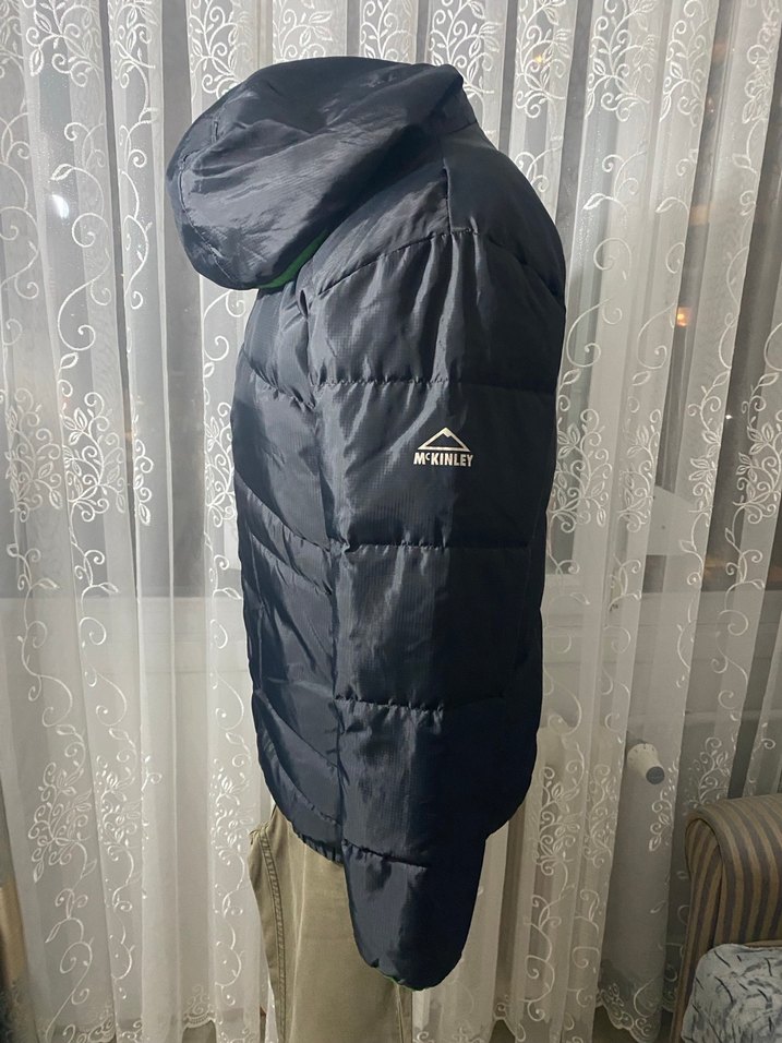 Siyah Erkek Çocuk Fermuarlı Kapüşonlu Mont - Görsel 2