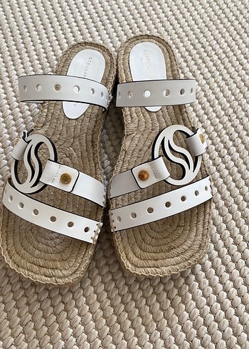 Beyaz Tokalı Kadın Dolgu Topuklu Espadril - Görsel 8