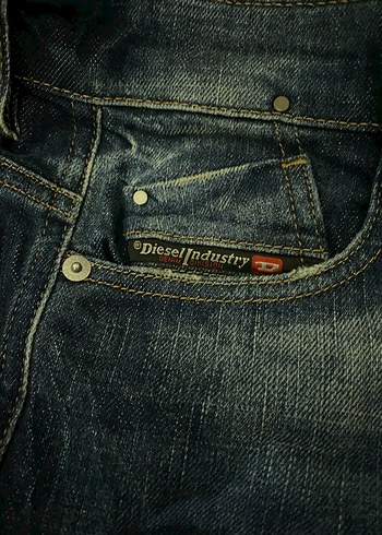 Orijinal Lacivert Çizgili Rahat Kesim Kot Pantolon - Görsel 11