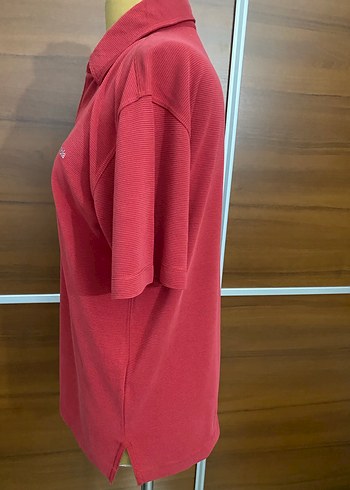 Columbia Kırmızı Düğmeli Erkek Polo Tişört - Görsel 3