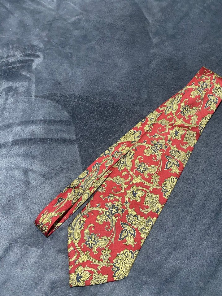 Bordo Vintage Desenli Erkek Kravat bir tane fiyatı - Görsel 2